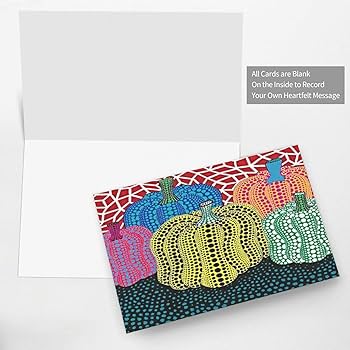 Amazon.co.jp: 誕生日グリーティングカード 草間彌生 祝福ポスト